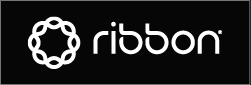 Ribbon Logo Full White